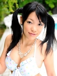 Amazing Japanese cutie showing off