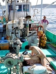 Miki Uemura and Hinata Serina sexy boat trip