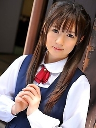 Sweet teeny Ai Uehara loves posing